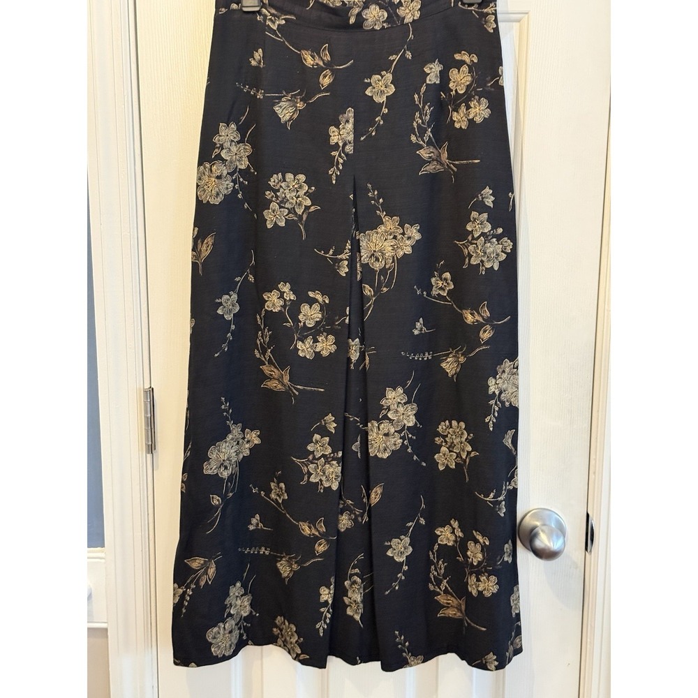 vintage kensington Square Floral Boho Cottage Whimsical Long Skirt Size 8 USA